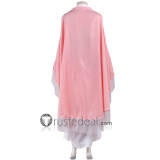 One Piece Alabasta Princess Nefertari Vivi Pink White Cosplay Costume