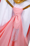 One Piece Alabasta Princess Nefertari Vivi Pink White Cosplay Costume