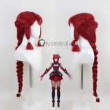 League of Legends LOL The Spark of Zaun Zeri Ears Firefox Ahri Styled Cosplay Wig