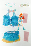 Winx Club Bloom Blue Swimsuit Cosplay Costume