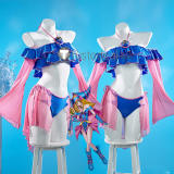 YuGiOh Dark Magician Girl Swimsuit Bikini Cosplay Costume