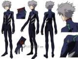 Neon Genesis Evangelion Kaworu Nagisa Grey Styled Cosplay Wig