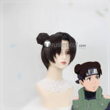 Naruto TenTen Yamanaka Ino Blonde Brown Ponytail Styled Cosplay Wig