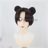 Naruto TenTen Yamanaka Ino Blonde Brown Ponytail Styled Cosplay Wig
