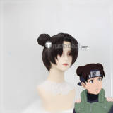 Naruto TenTen Yamanaka Ino Blonde Brown Ponytail Styled Cosplay Wig