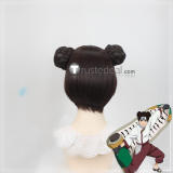 Naruto TenTen Yamanaka Ino Blonde Brown Ponytail Styled Cosplay Wig