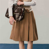Kyouko & Harry Potter Collaborated Stripe Long Sleeves Blouse and Pleated Skirt