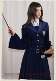 Kyouko & Harry Potter Co-signed Sailor Collar Dress with Detachable Cape