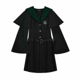 Kyouko & Harry Potter Co-signed Sailor Collar Dress with Detachable Cape