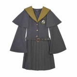 Kyouko & Harry Potter Co-signed Sailor Collar Dress with Detachable Cape