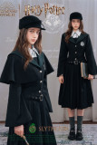 Kyouko & Harry Potter Co-signed Sailor Collar Dress with Detachable Cape