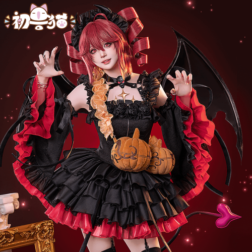 ChuShouMao Vocaloid Kasane Teto Halloween Little Devil Cosplay Costume