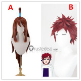 Naruto Terumi Mei Gaara Red Brown Styled Cosplay Wig