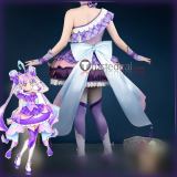 Kimi to Idol Pretty Cure Shigure Kokoro Cure Kyun-Kyun Purple Cosplay Costume