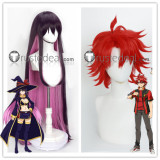Isekai Red The Red Ranger Becomes an Adventurer in Another World Yihdra Teltina Liz Wagrel Alvarost Togo Asagaki Red Purple Cosplay Wig