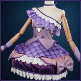 Kimi to Idol Pretty Cure Shigure Kokoro Cure Kyun-Kyun Purple Cosplay Costume