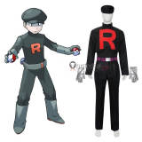Pokemon Team Rocket Grunts Male Female Black Cosplay Costume