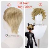 Miraculous Ladybug Season 6 Luka Couffaine Cat Noir Blonde Blue Cosplay Wig