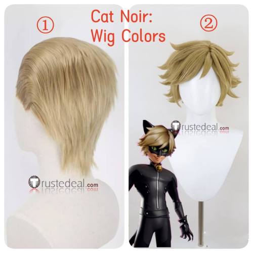 Miraculous Ladybug Season 6 Luka Couffaine Cat Noir Blonde Blue Cosplay Wig