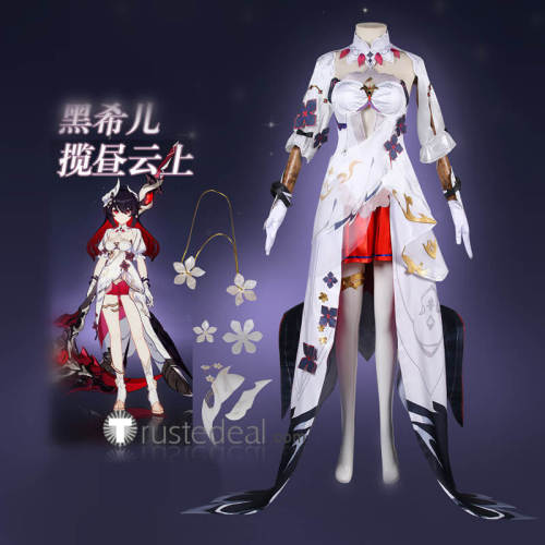 Honkai Impact 3rd Seele Vollerei On Fair Clouds White Red Cosplay Costume
