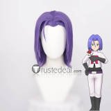 Pokemon Team Rocket James Purple Blue Styled Cosplay Wig