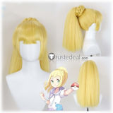 Pokemon Sun And Moon Lillie Long Ponytail Blonde Styled Cosplay Wig