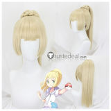 Pokemon Sun And Moon Lillie Long Ponytail Blonde Styled Cosplay Wig