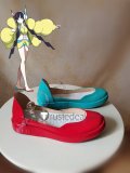 Pokemon Serena Elesa Yellow Brown Cosplay Boots Shoes