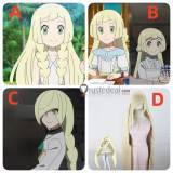Pokemon Sun And Moon Lillie Lusamine Long Blonde Styled Cosplay Wig