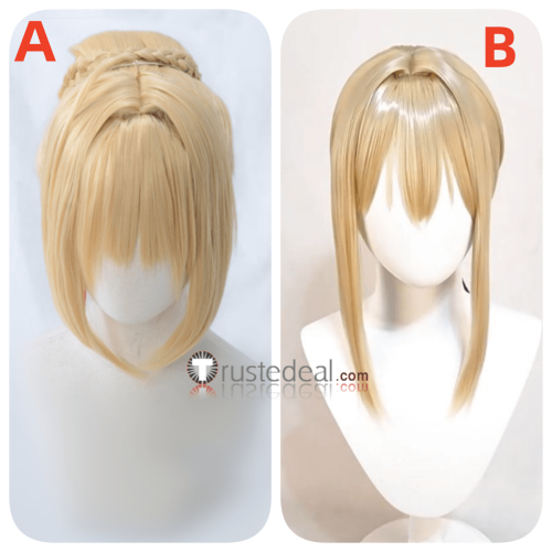 Fate Grand Order FGO Nero Claudius Red Saber Emperor of Roses Blonde Cosplay Wig