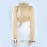 Fate Grand Order FGO Black Saber Alter Artoria Swimsuit Ponytails Pale Blonde Cosplay Wig