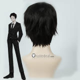 Library Of Ruina Netzach Binah Librarian Arbiter Roland Black Green Cosplay Wig