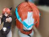 Gintama Silver Soul Kamui Orange Red Styled Cosplay Wig