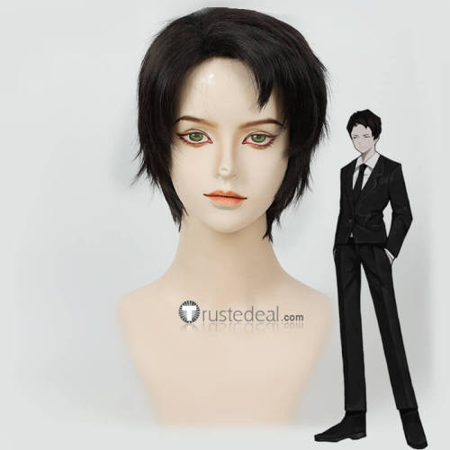 Library Of Ruina Netzach Binah Librarian Arbiter Roland Black Green Cosplay Wig