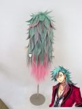 The Legend of Heroes McBurn Green Blue Pink Styled Cosplay Wig