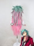 The Legend of Heroes McBurn Green Blue Pink Styled Cosplay Wig