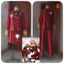 Tsubasa Reservoir Chronicle Shiritsu Horitsuba Gakuen Sakura Syaoran Red Academy School Uniform Cosplay Costume