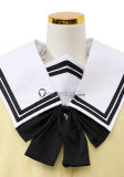 Kimi to Kanojo to Kanojo no Koi Mukou Aoi Miyuki Sone White Black School Uniform Yellow Cardigan Cosplay Costume 3
