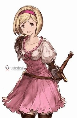 Commission Granblue Fantasy Djeeta Pink Cosplay Costume