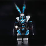 Vocaloid Hatsune Miku Black Pink Bunny Suit Cosplay Costume