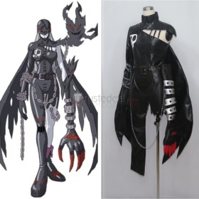 Digimon Digital Monster LadyDevimon Black Cosplay Costume