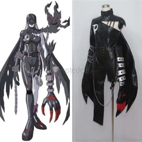 Digimon Digital Monster LadyDevimon Black Cosplay Costume