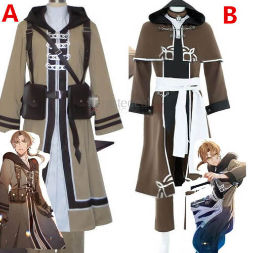 Mushoku Tensei Isekai Ittara Honki Dasu Jobless Reincarnation Rudeus Greyrat Brown Cosplay Costume