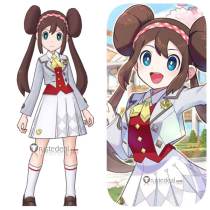 Commission Pokemon Masters EX Trainer Rosa Mei Acedamy Uniform Superstar Cosplay Costume