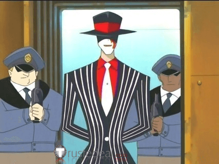 Commission The Big O Alan Gabriel Black White Stripes Cosplay Costume
