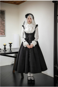 Withpuji Cross Snake Embroidery Corset Lolita Dress