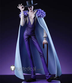Commission One Piece Laffitte Demon Sheriff Purple Cosplay Costume