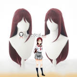 Love Live SR Cheerleader Nico Yazawa Black Ponytails Riko Sakurauchi Red Styled Cosplay Wig