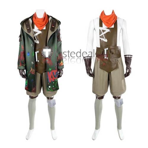 League of Legends LOL Arcane Season 2 Ekko Green Cosplay Costume