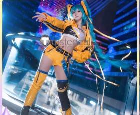 Vocaloid Hatsune Miku The 17th Anniversary Birthday Yellow Suit Cosplay Costume